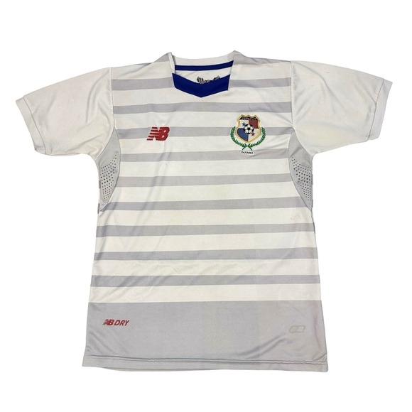 New Balance Panama 2015-16 Away Jersey Mens Size M Soccer Football Shirt White - Picture 1 of 7